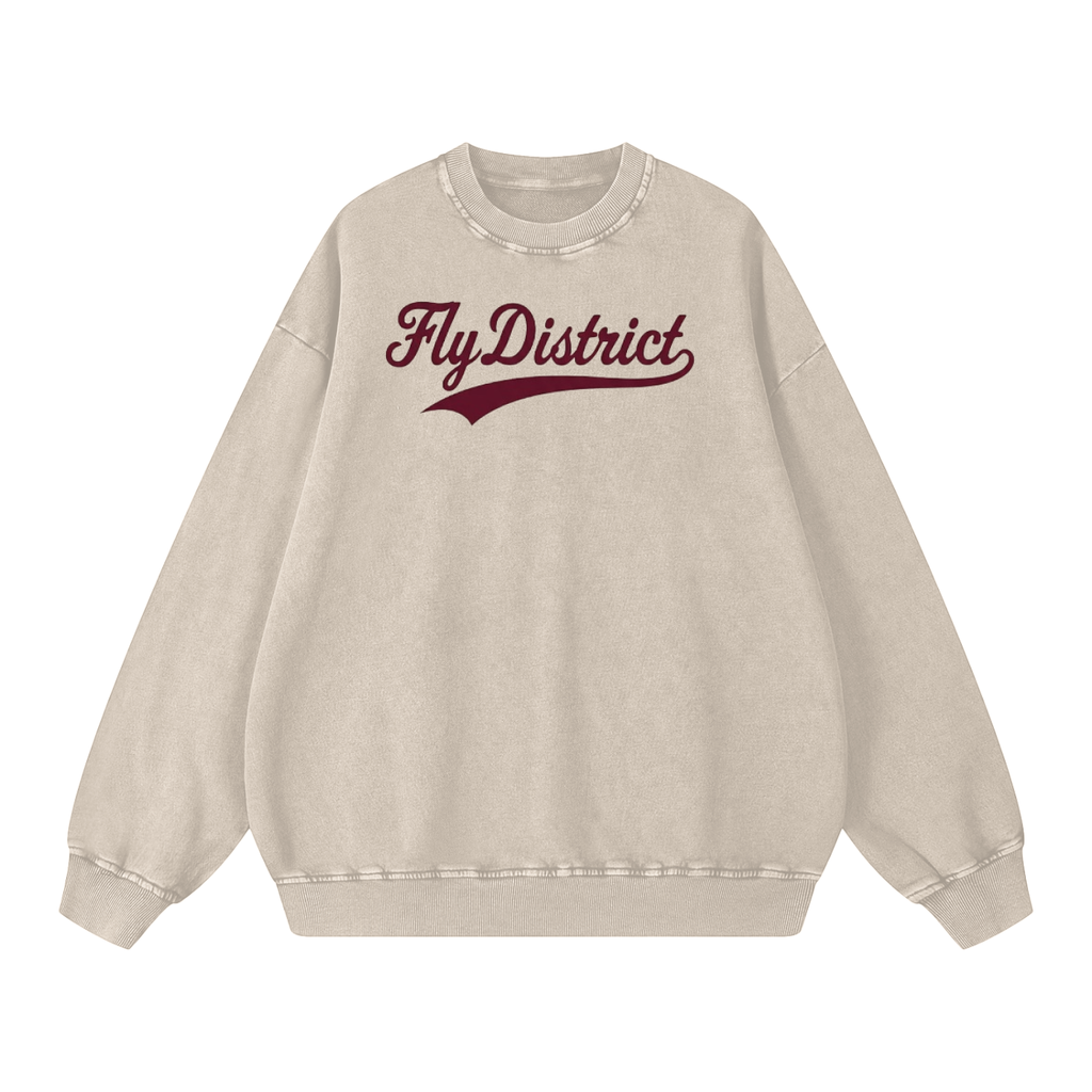 FD Snow Washed Oversized Sweatshirt