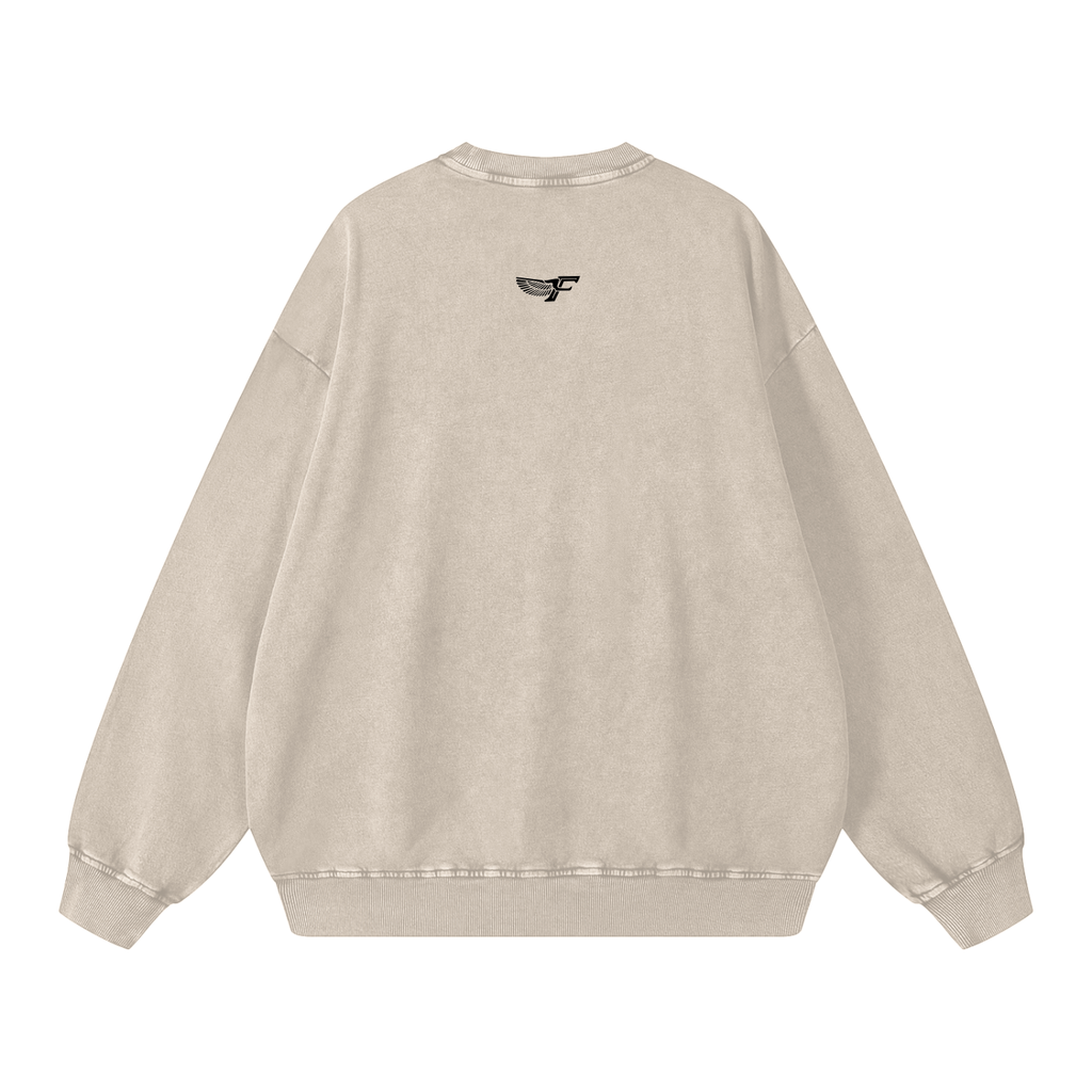 FD Snow Washed Oversized Sweatshirt